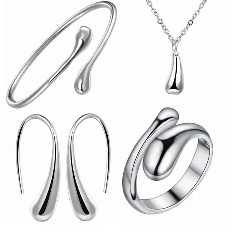 Jewelry Set Coordinated Four-Piece Alloy