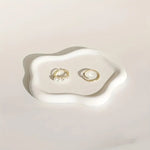 Jewelry Tray Ceramic Cloud-Shaped Small Item Organizer