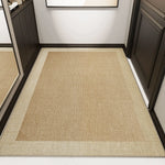 Jute Doormat Non-Slip Backing Contrasting Woven Border
