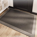 Jute Doormat Non-Slip Backing Contrasting Woven Border