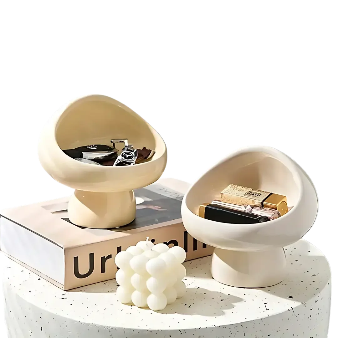 Key & Jewelry Organizer Ceramic Mushroom Design