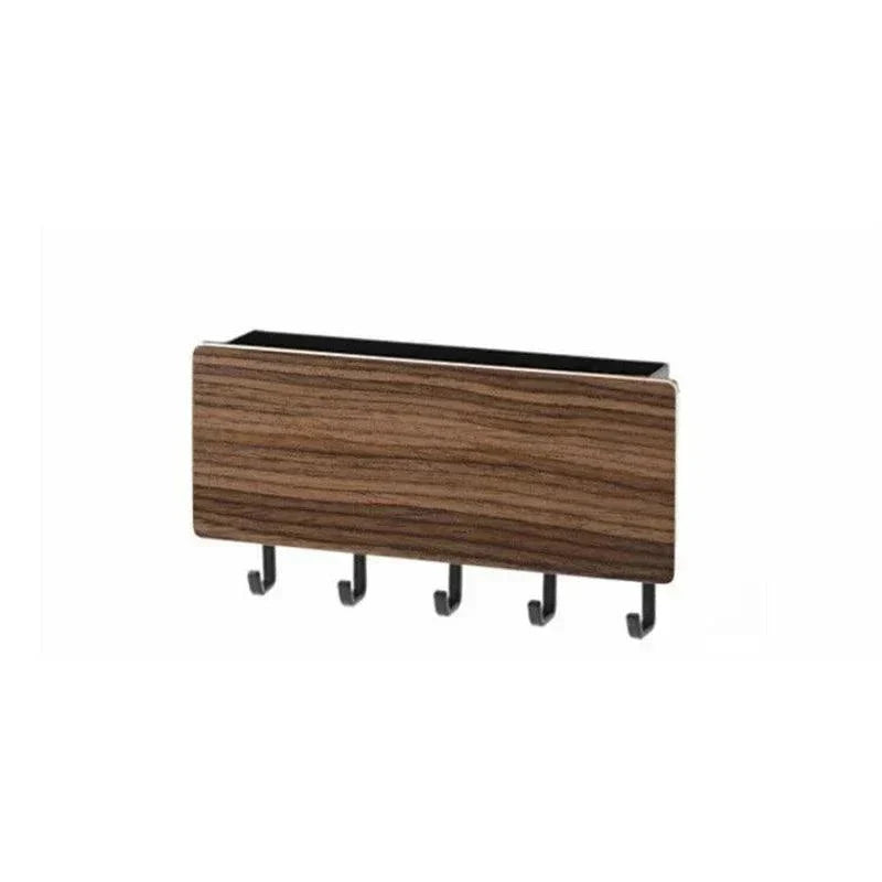 Key Organizer Bamboo Wall-Mount 6.6 Lb Capacity