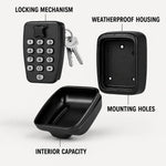 Key Safe Weather-Resistant Metal Adjustable Combination Lock