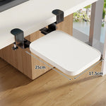 Keyboard Tray Sliding Clamp-On Wood-Grain Surface
