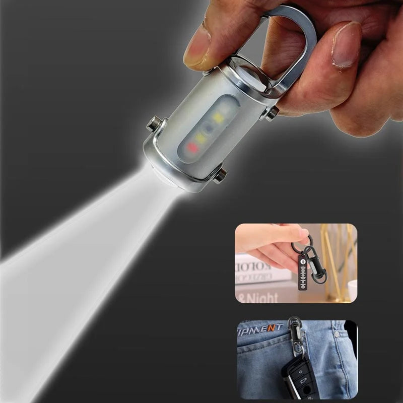 Keychain Flashlight 1200-Lumen Rechargeable Power Bank