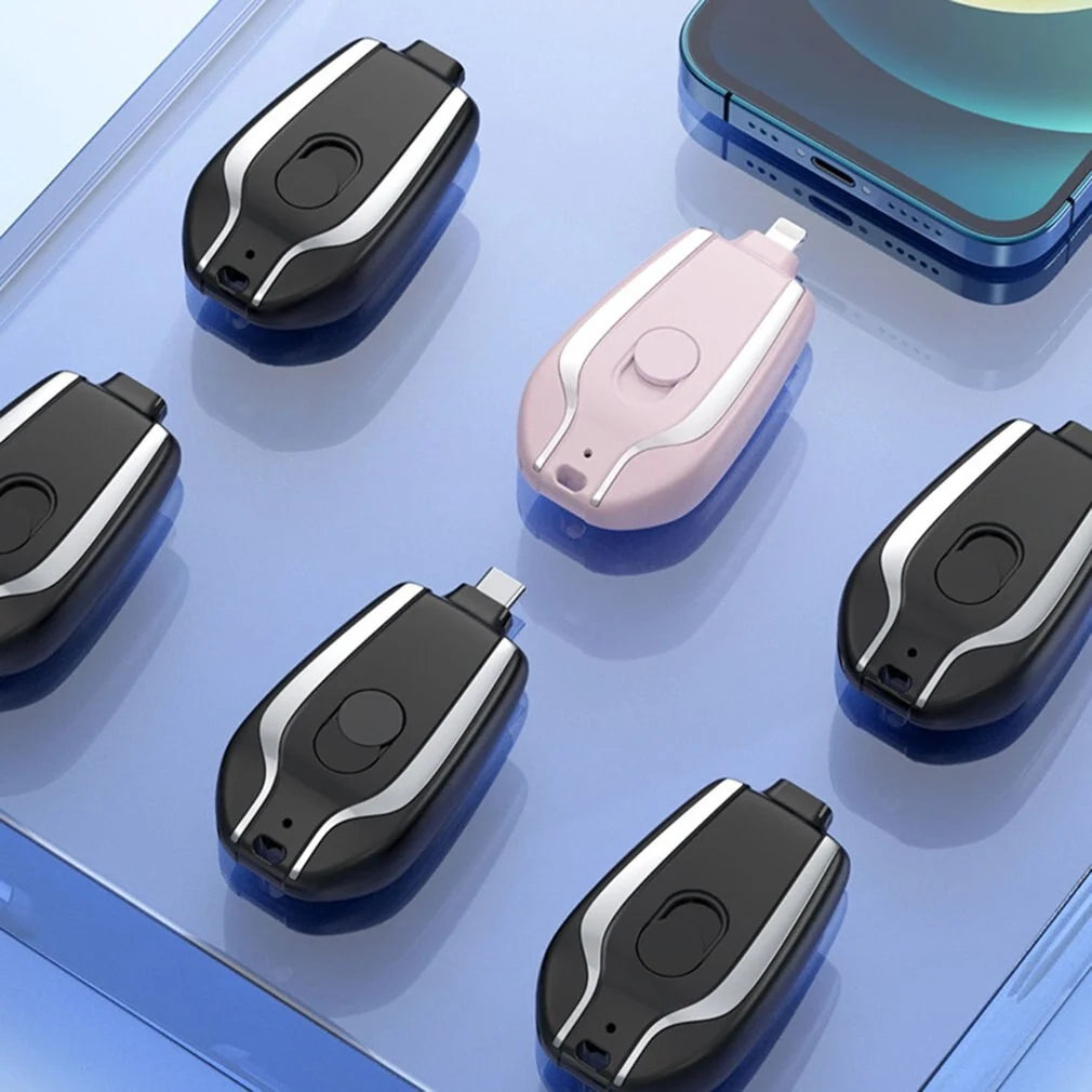 Keychain Power Bank Compact 1500mAh Type-C