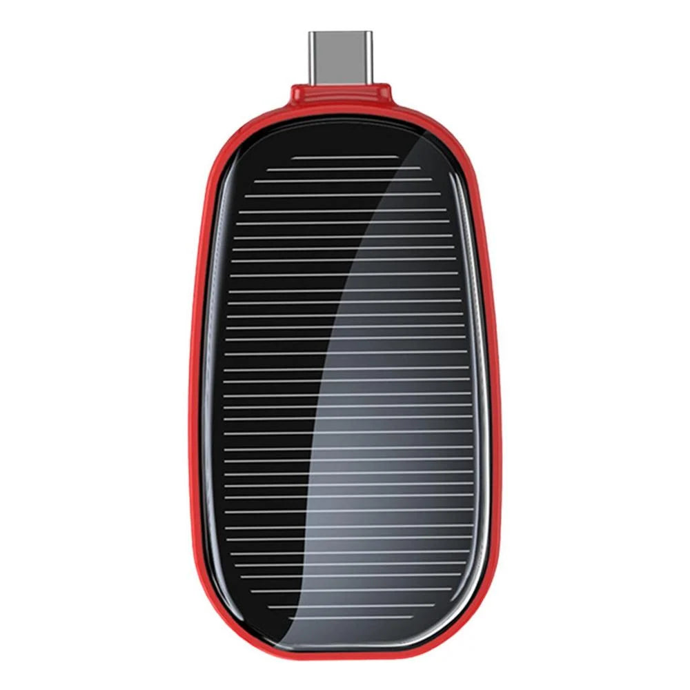 Keychain Power Bank Solar Charging 1200mAh Type-C