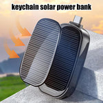 Keychain Power Bank Solar Charging 1200mAh Type-C
