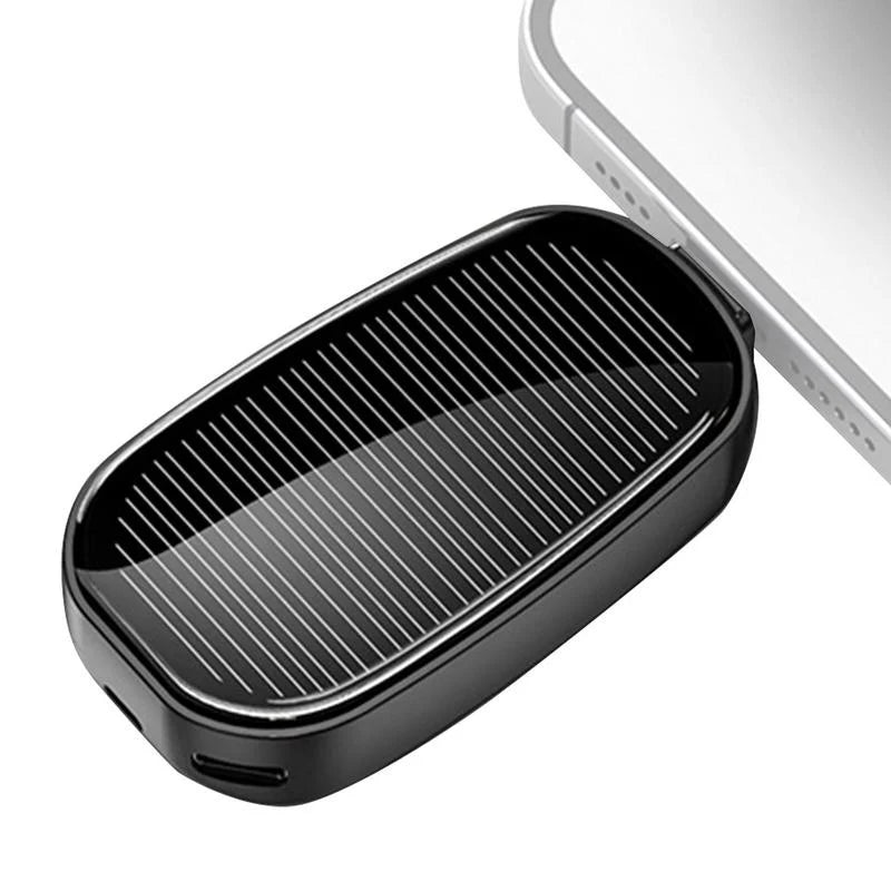 Keychain Power Bank Solar Charging 1200mAh Type-C