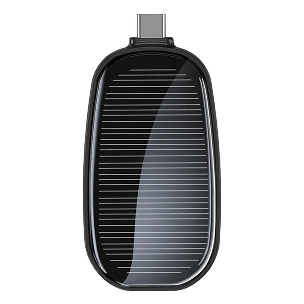 Keychain Power Bank Solar Charging 1200mAh Type-C