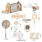 Kids Bug Observation Kit Wood Components & Magnifying Tools
