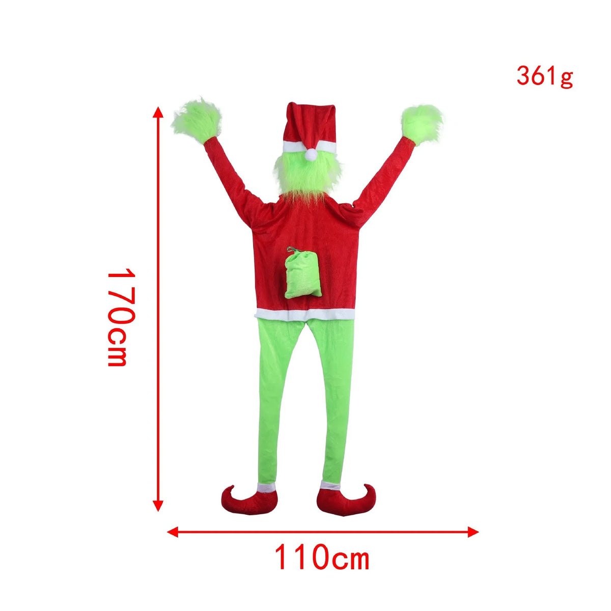 Kids Christmas Stocking Playful Character Motif Durable Fabric
