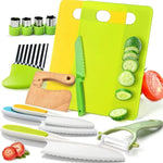 Kids Cooking Tool Set Easy-Grip 6-Piece Cutting & Peeling