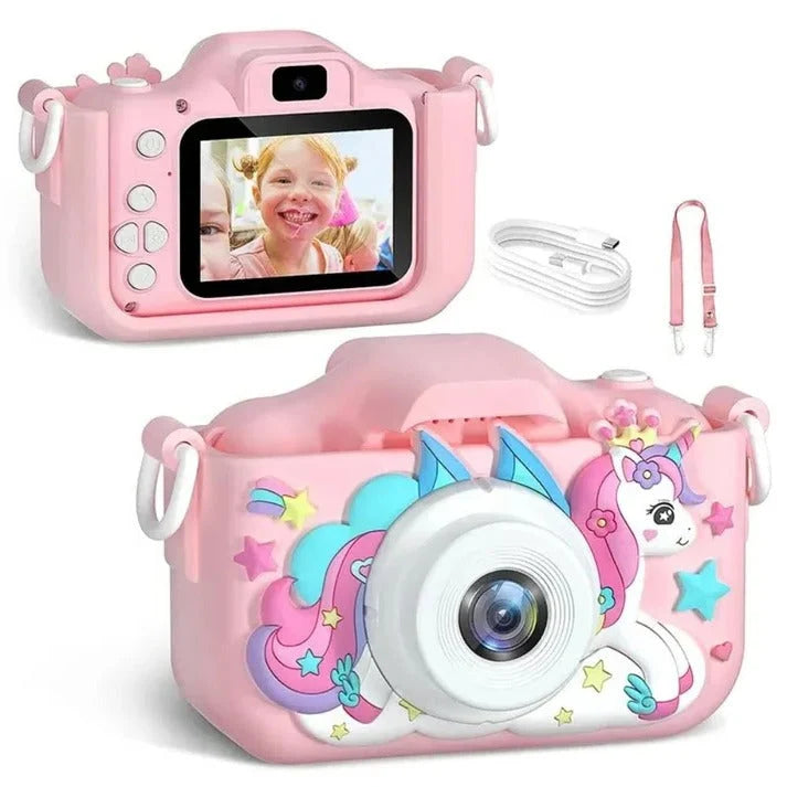 Kids Digital Camera 1080P Autofocus Dual Lenses