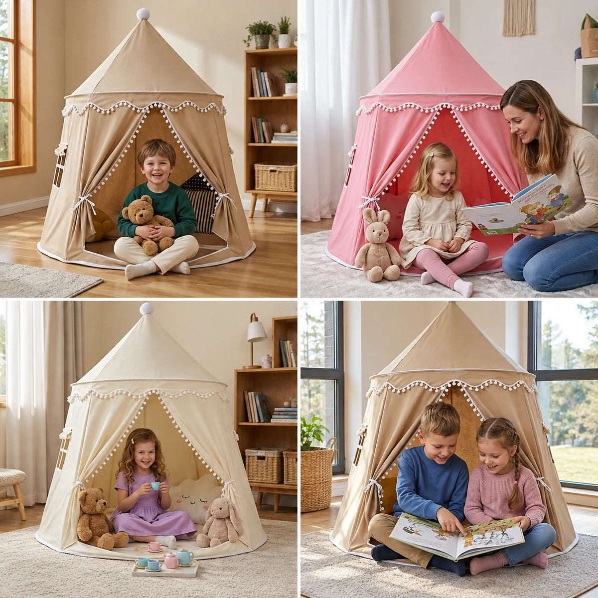 Kids Play Tent Cozy Reading Nook For Imaginative Play