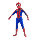 Kids Superhero Costume One-Piece Stretch Hooded Jumpsuit