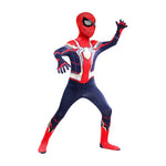 Kids Superhero Costume One-Piece Stretch Hooded Jumpsuit