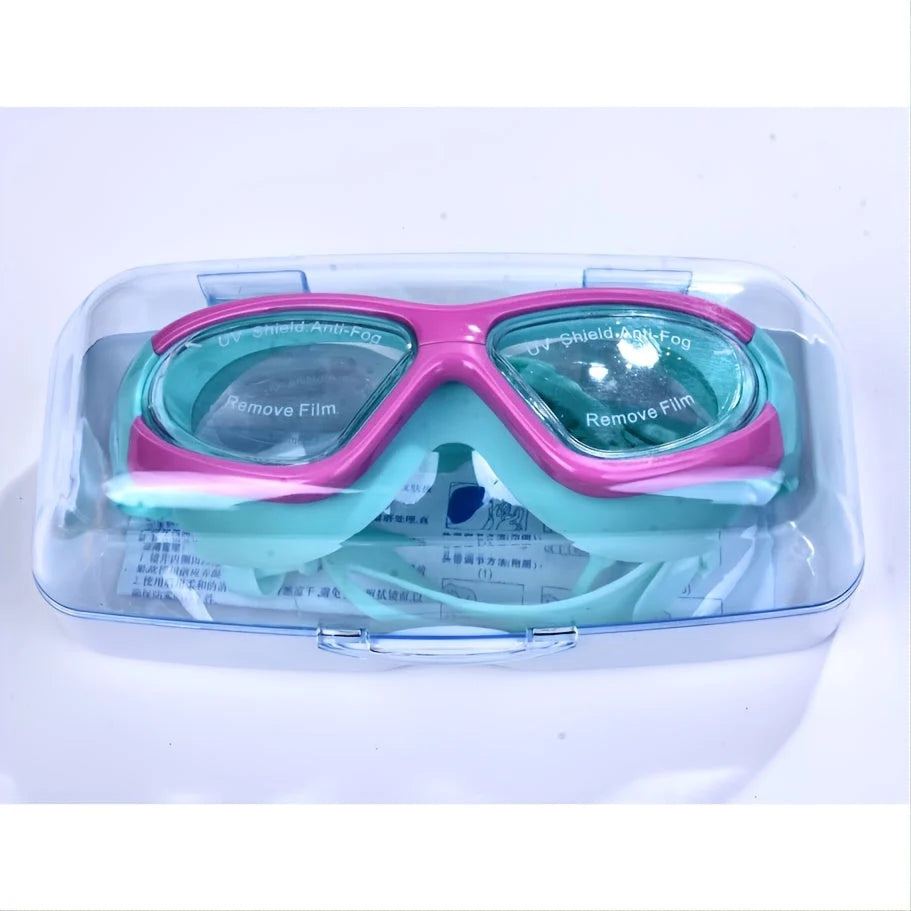 Kids Swimming Goggles Anti-Fog Silicone Seal & Adjustable Strap
