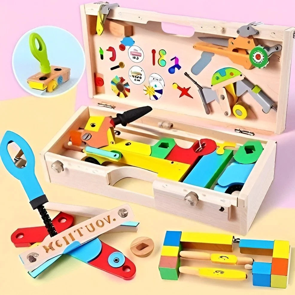 Kids Toolbox Set 35-Piece Child-Safe Portable Case