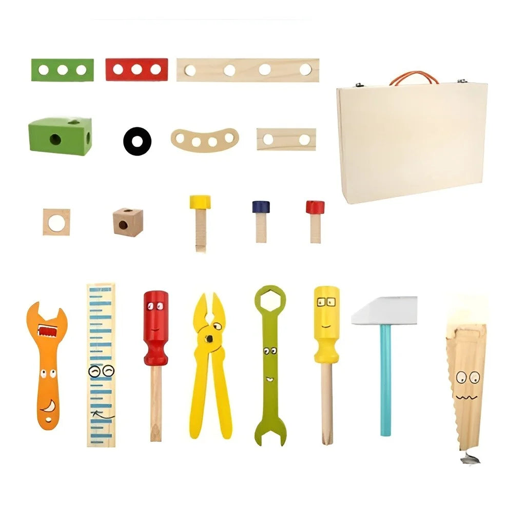 Kids Toolbox Set 35-Piece Child-Safe Portable Case