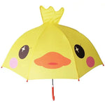 Kids Umbrella Manual Open Rounded Tips Colorful Canopy