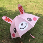Kids Umbrella Manual Open Rounded Tips Colorful Canopy