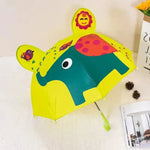 Kids Umbrella Manual Open Rounded Tips Colorful Canopy