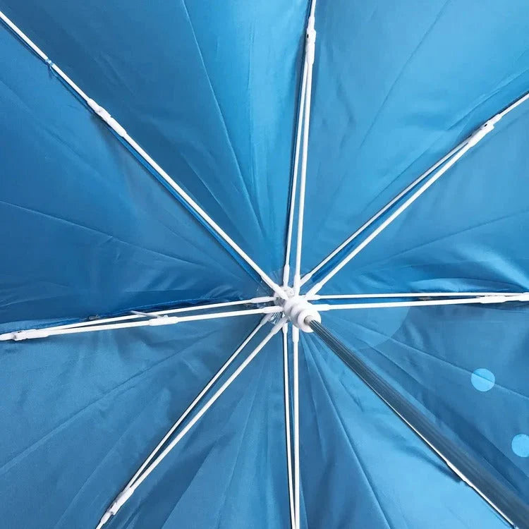 Kids Umbrella Manual Open Rounded Tips Colorful Canopy