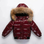 Kids Winter Parka Down-Insulated Water-Resistant Fur-Trimmed Hood