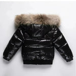 Kids Winter Parka Down-Insulated Water-Resistant Fur-Trimmed Hood