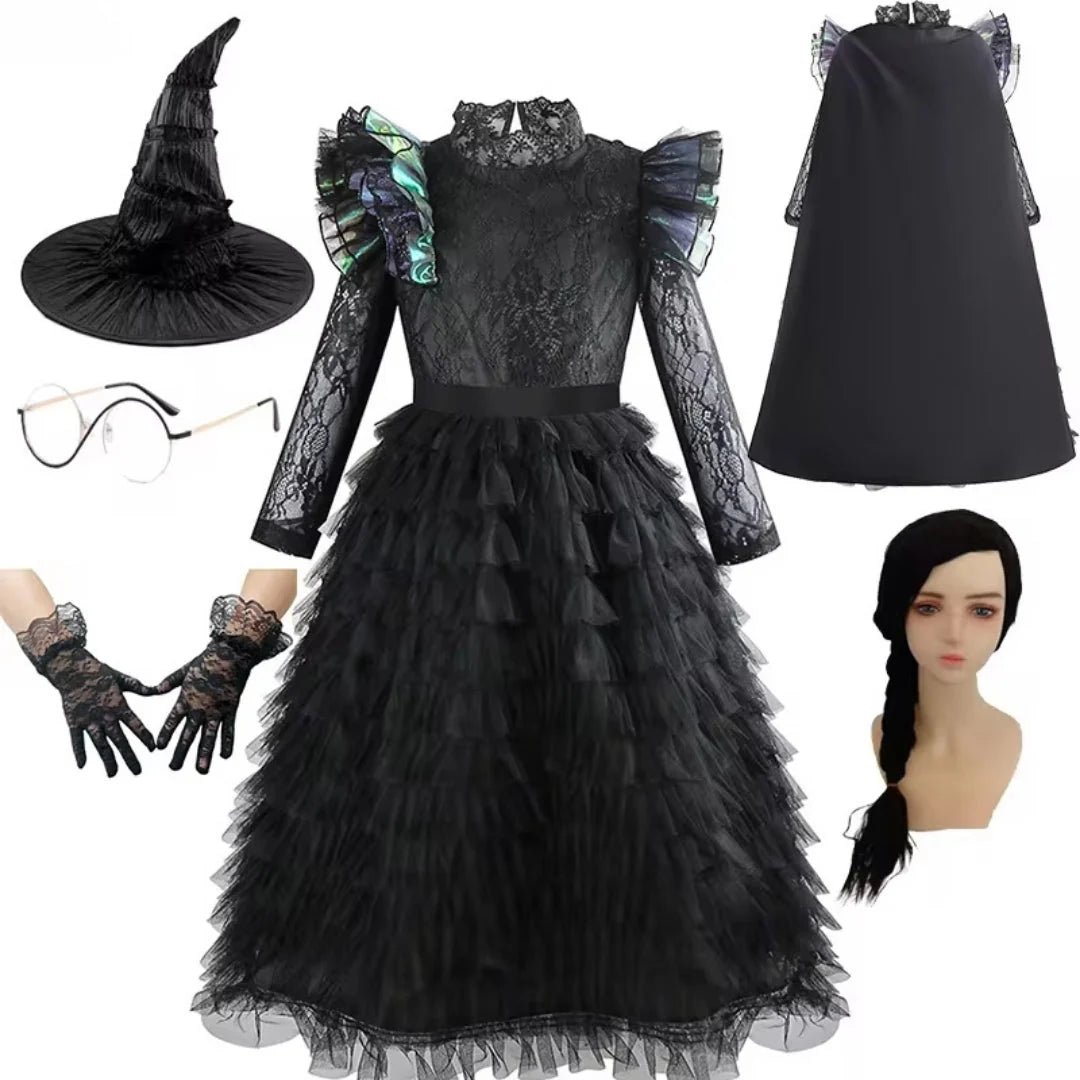 Kids Witch Costume Dress Lightweight Polyester