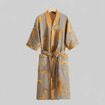 Kimono Bathrobe Organic Cotton Gauze Lightweight Breathable