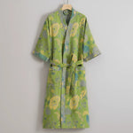 Kimono Bathrobe Organic Cotton Gauze Lightweight Breathable
