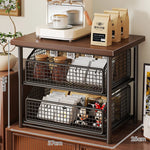 Kitchen Appliance Stand Compact Sliding Mesh Drawer
