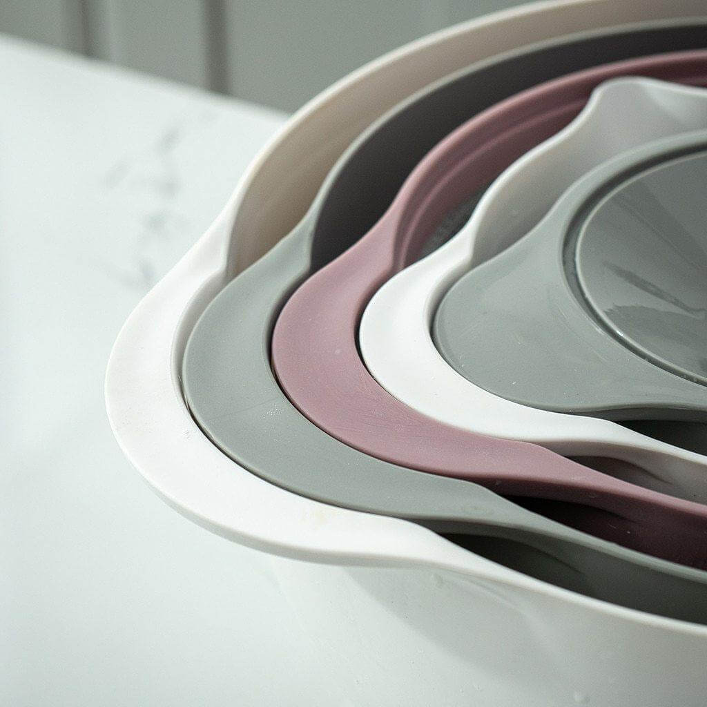 Kitchen Drainer Set Non-Slip Base 5-Piece