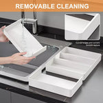 Kitchen Drawer Organizer 4-Side Expandable Adjustable Dividers