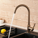 Kitchen Faucet Antique Brass 360° Swivel Spout Single Handle