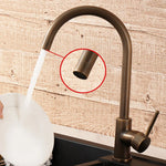 Kitchen Faucet Antique Brass 360° Swivel Spout Single Handle