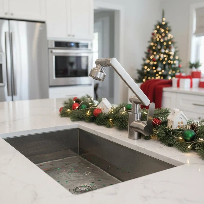 Kitchen Faucet Flexible 360° Swivel Dual Spray Modes