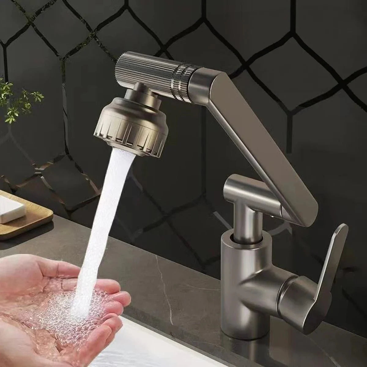 Kitchen Faucet Flexible 360° Swivel Dual Spray Modes