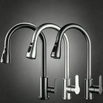 Kitchen Faucet Pull-Out Sprayer 3 Spray Modes Stainless Steel