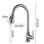 Kitchen Faucet Pull-Out Sprayer 360° Swivel Flexible Hose