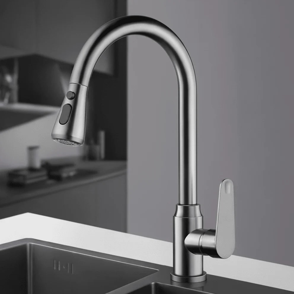 Kitchen Faucet Pull-Out Sprayer 360° Swivel Flexible Hose