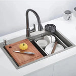 Kitchen Faucet Pull-Out Sprayer 360° Swivel Flexible Hose