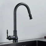 Kitchen Faucet Pull-Out Sprayer High-Arc Brass Construction