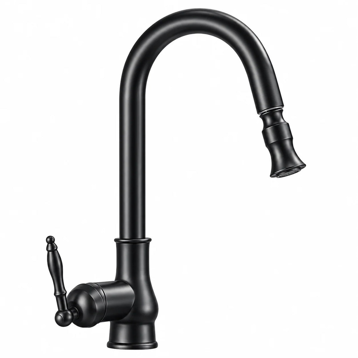 Kitchen Faucet Solid Brass Pull-Out Spray Head Pull-Down Spout