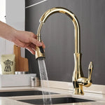 Kitchen Faucet Stainless Steel Pull-Out Spray Head 360° Swivel