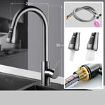 Kitchen Faucet Stainless Steel Pull-Out Sprayer High-Arc Design