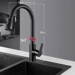 Kitchen Faucet Stainless Steel Pull-Out Sprayer High-Arc Design