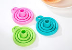 Kitchen Funnel Collapsible Heat-Resistant Silicone Dishwasher-Safe